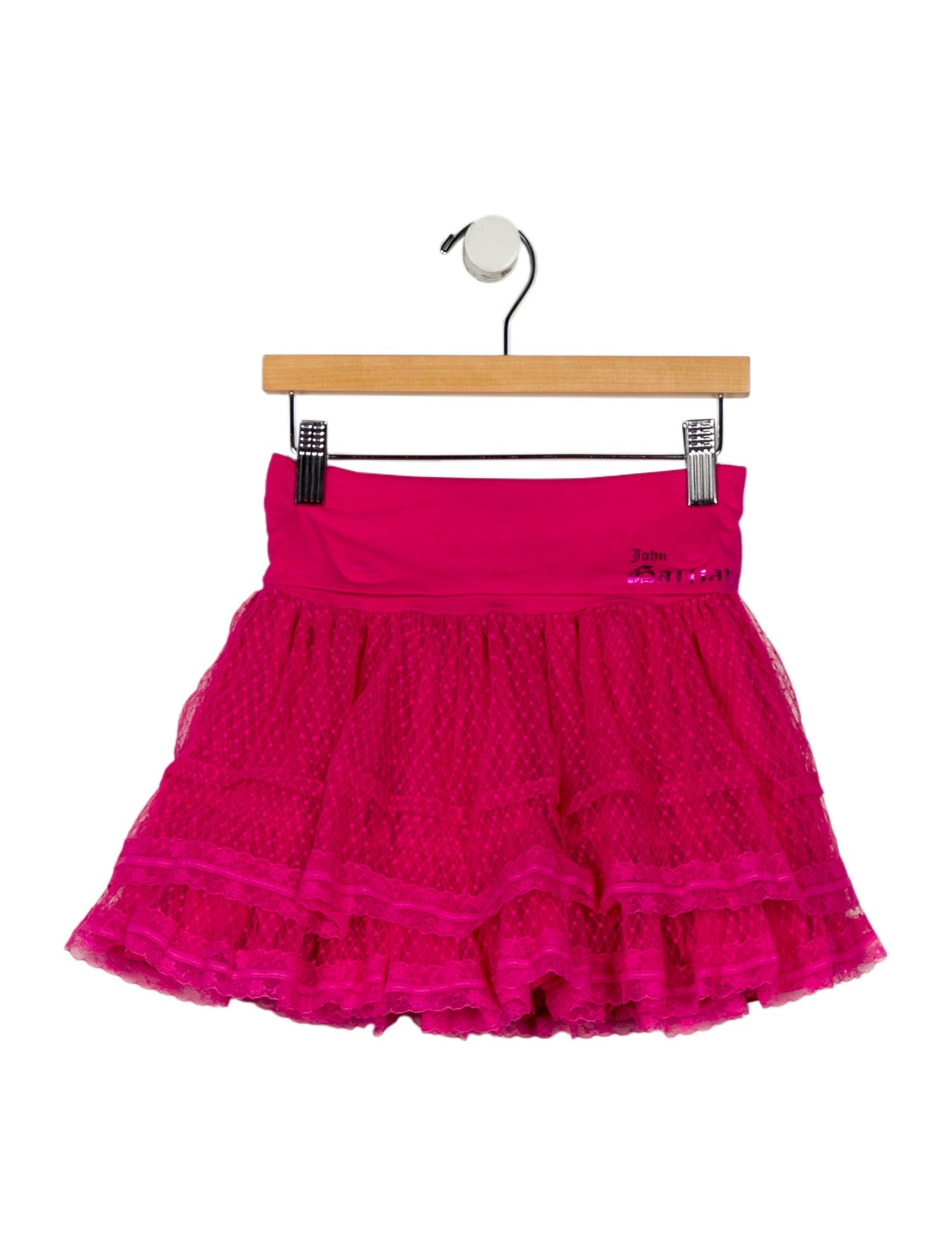 John Galliano Girls Ruffle Lace Skirt