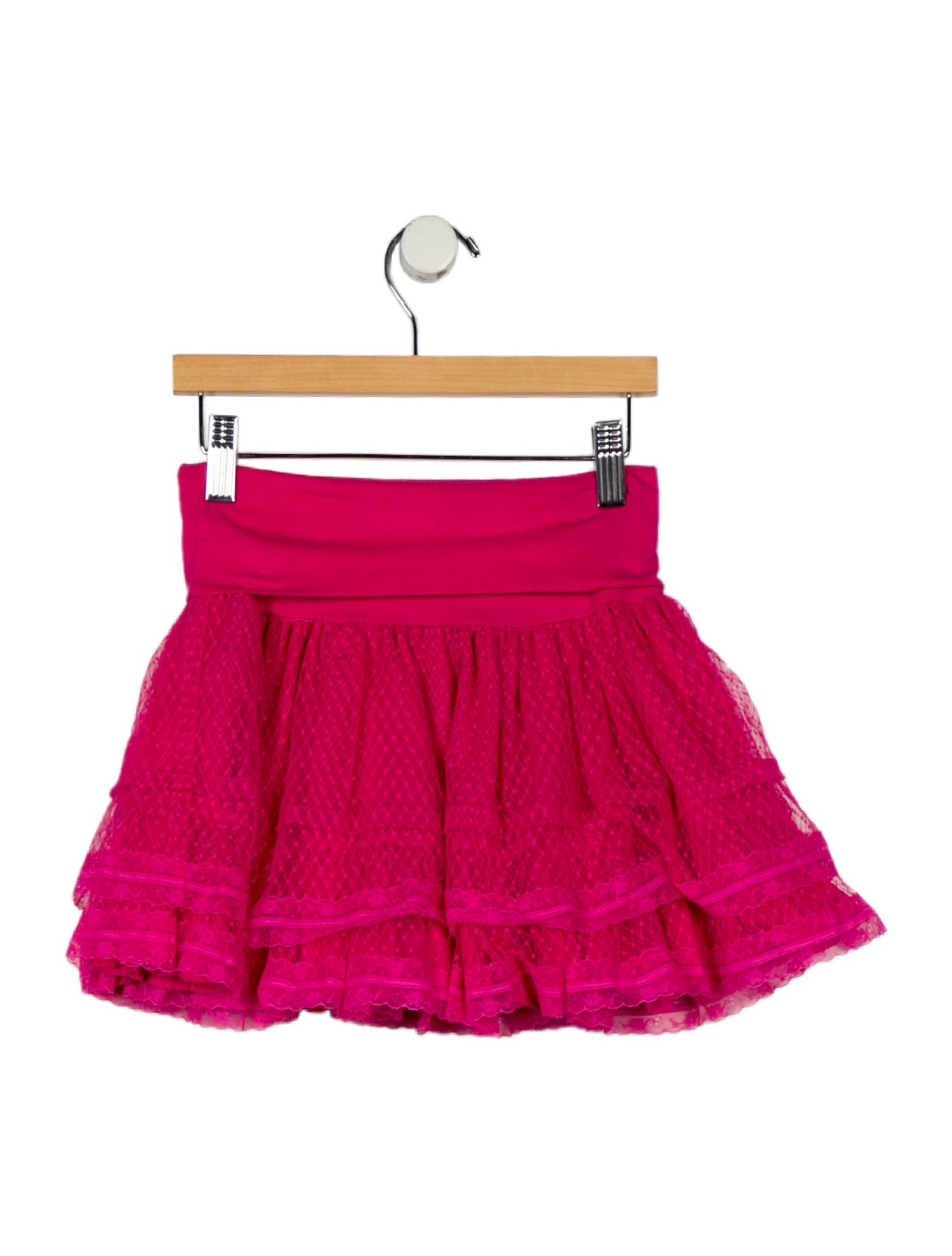 John Galliano Girls Ruffle Lace Skirt