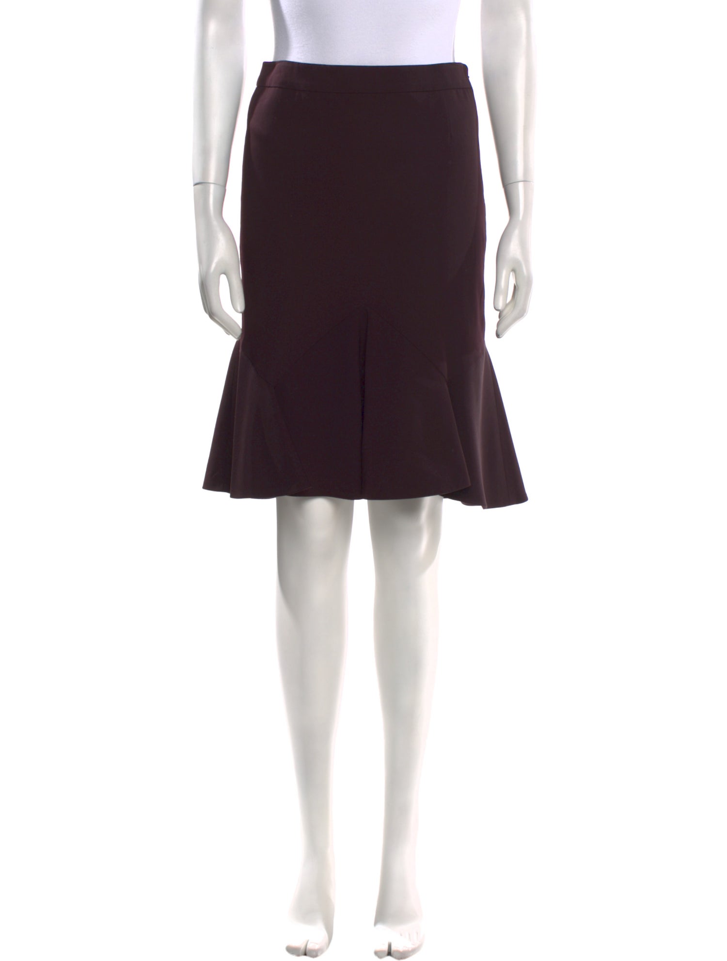 John Galliano Virgin Wool Knee-Length Skirt