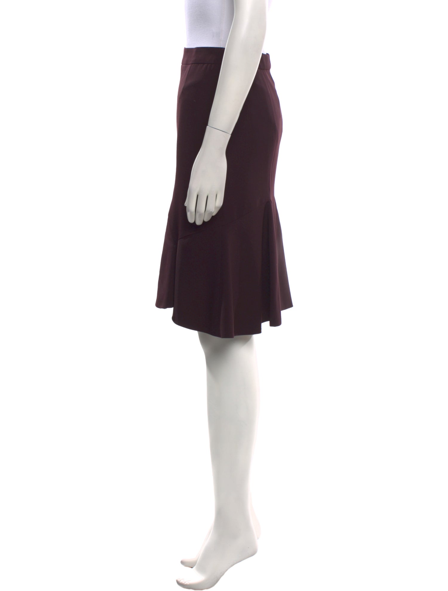 John Galliano Virgin Wool Knee-Length Skirt