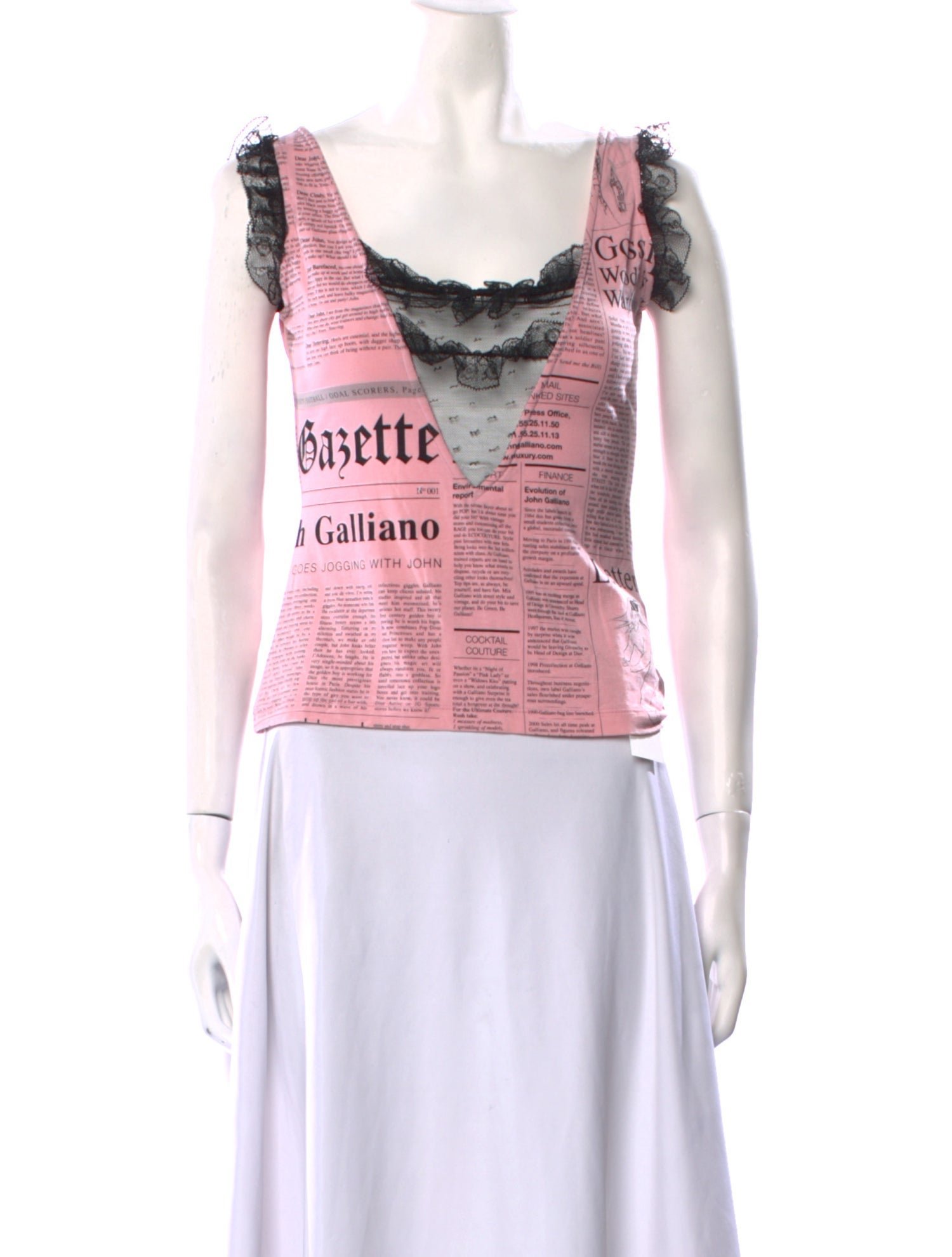 John Galliano Vintage 2005 Crop Top