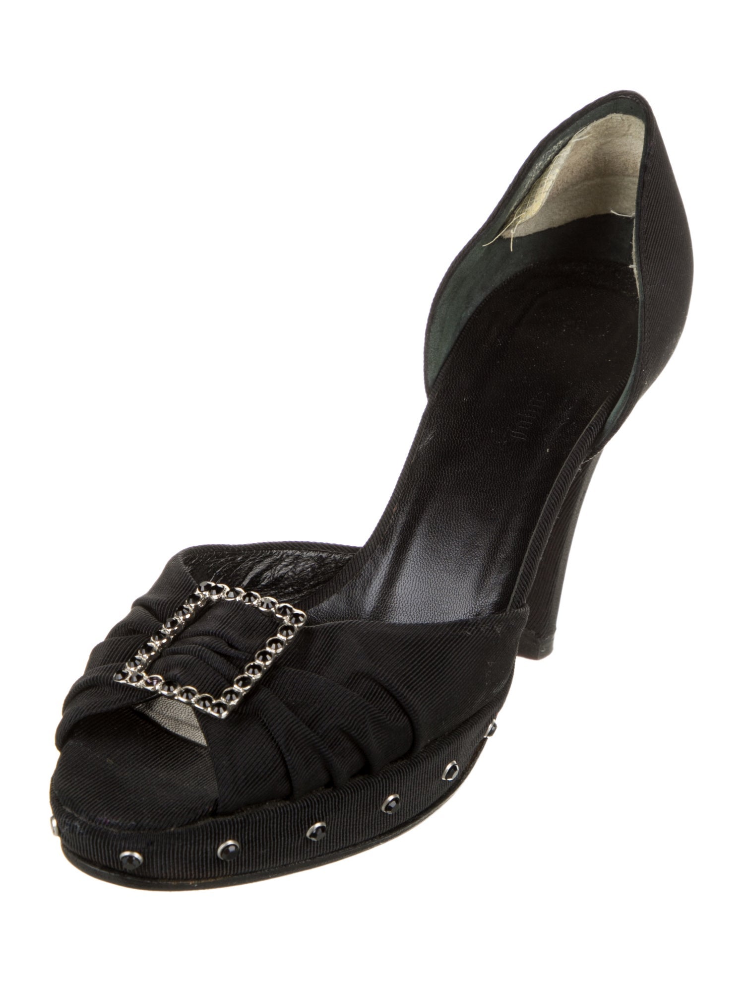 John Galliano Crystal Embellishments D'Orsay Pumps