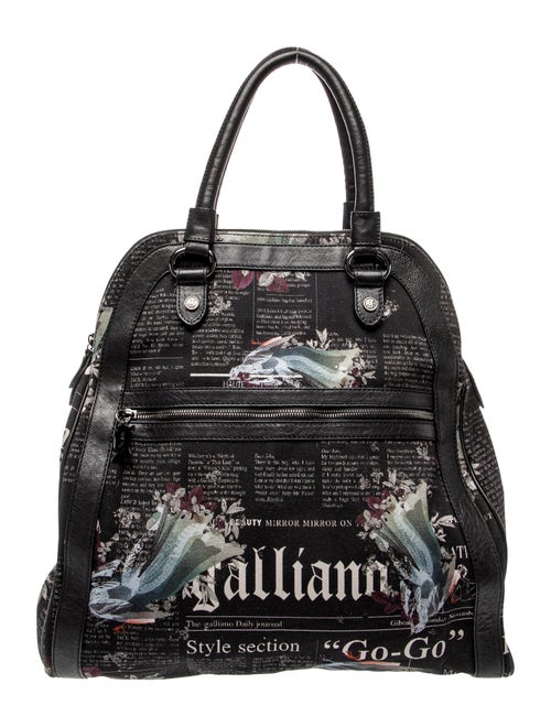 John Galliano Canvas Backpack