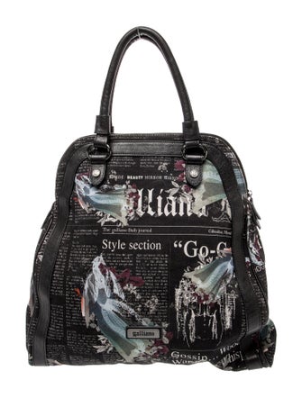 John Galliano Canvas Backpack