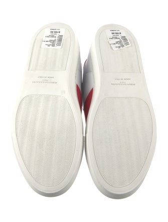 John Galliano Leather Colorblock Pattern Sneakers