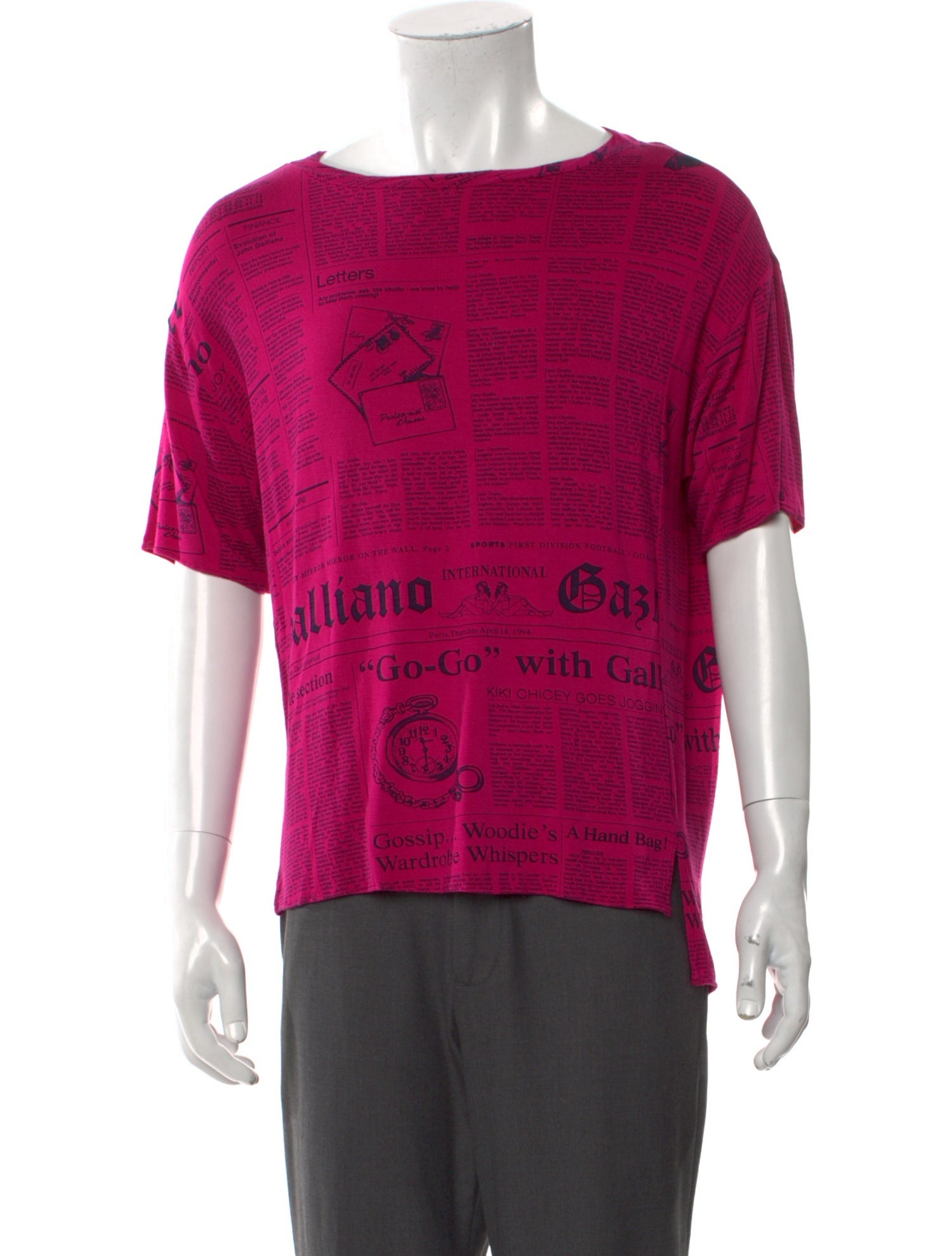 John Galliano Vintage Printed T-Shirt w/ Tags