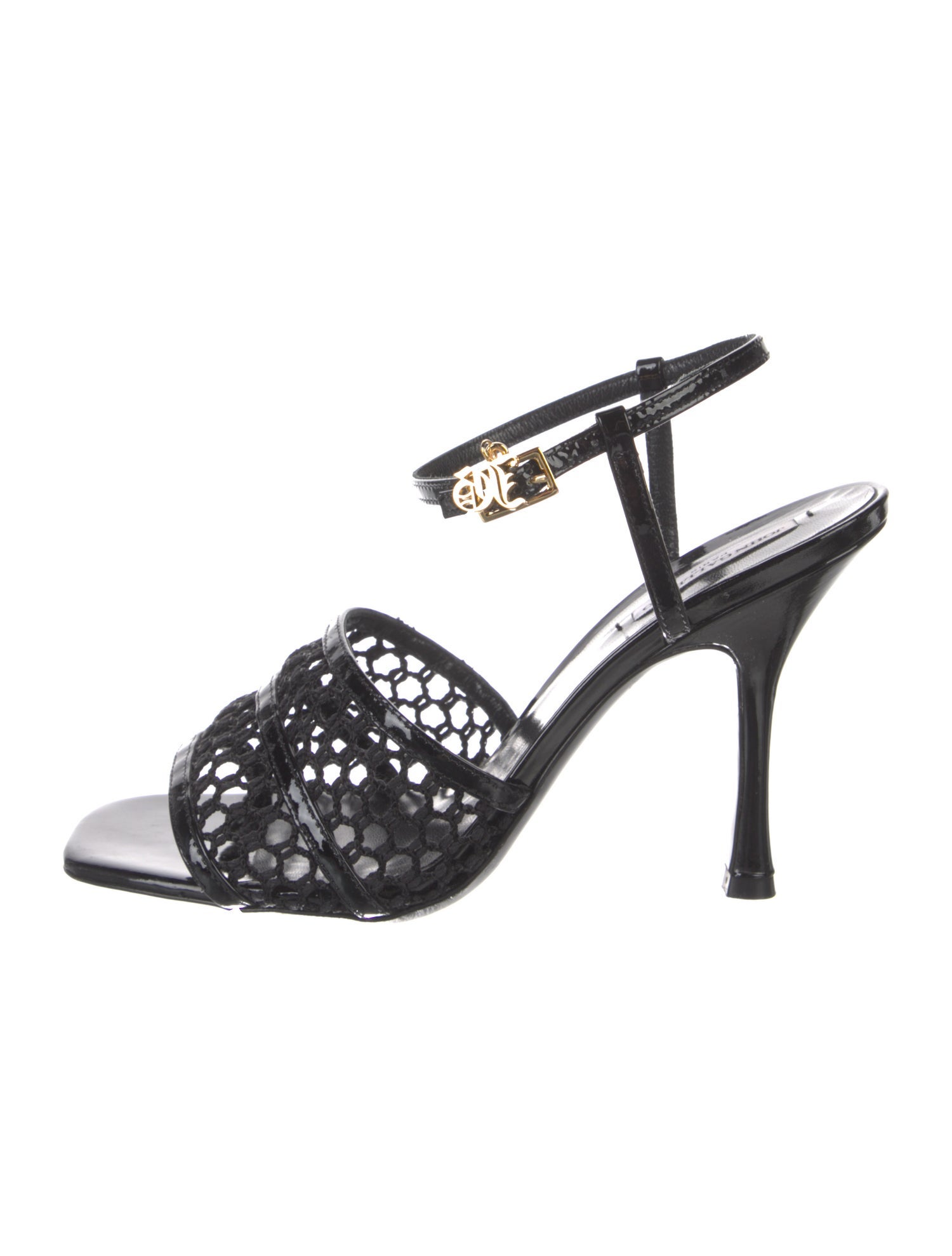 John Galliano Patent Leather Sandals