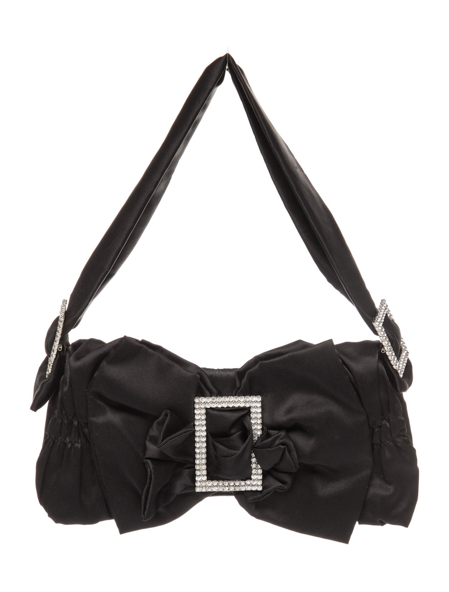 John Galliano Satin Shoulder Bag