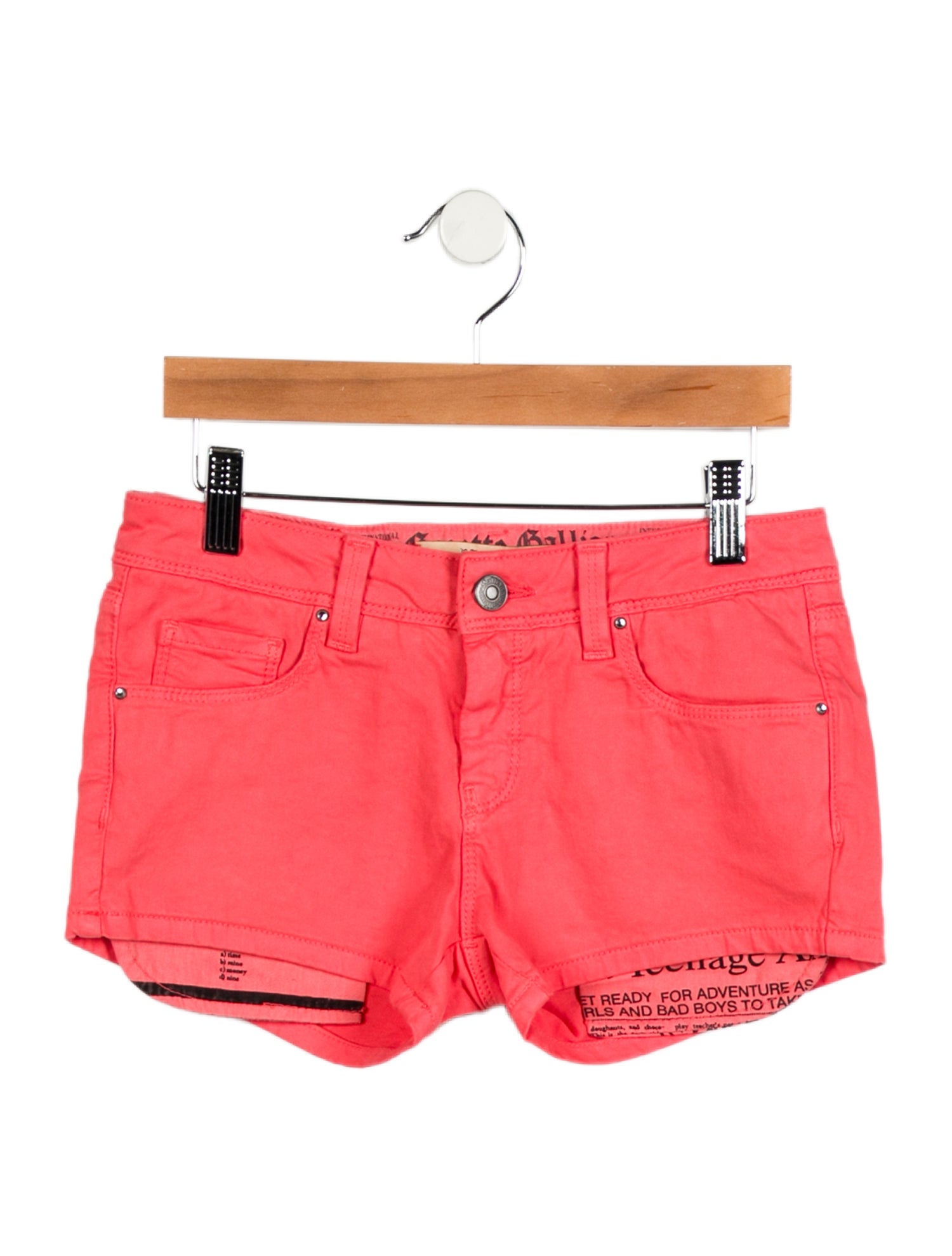 John Galliano Girls' Solid Shorts w/ Tags