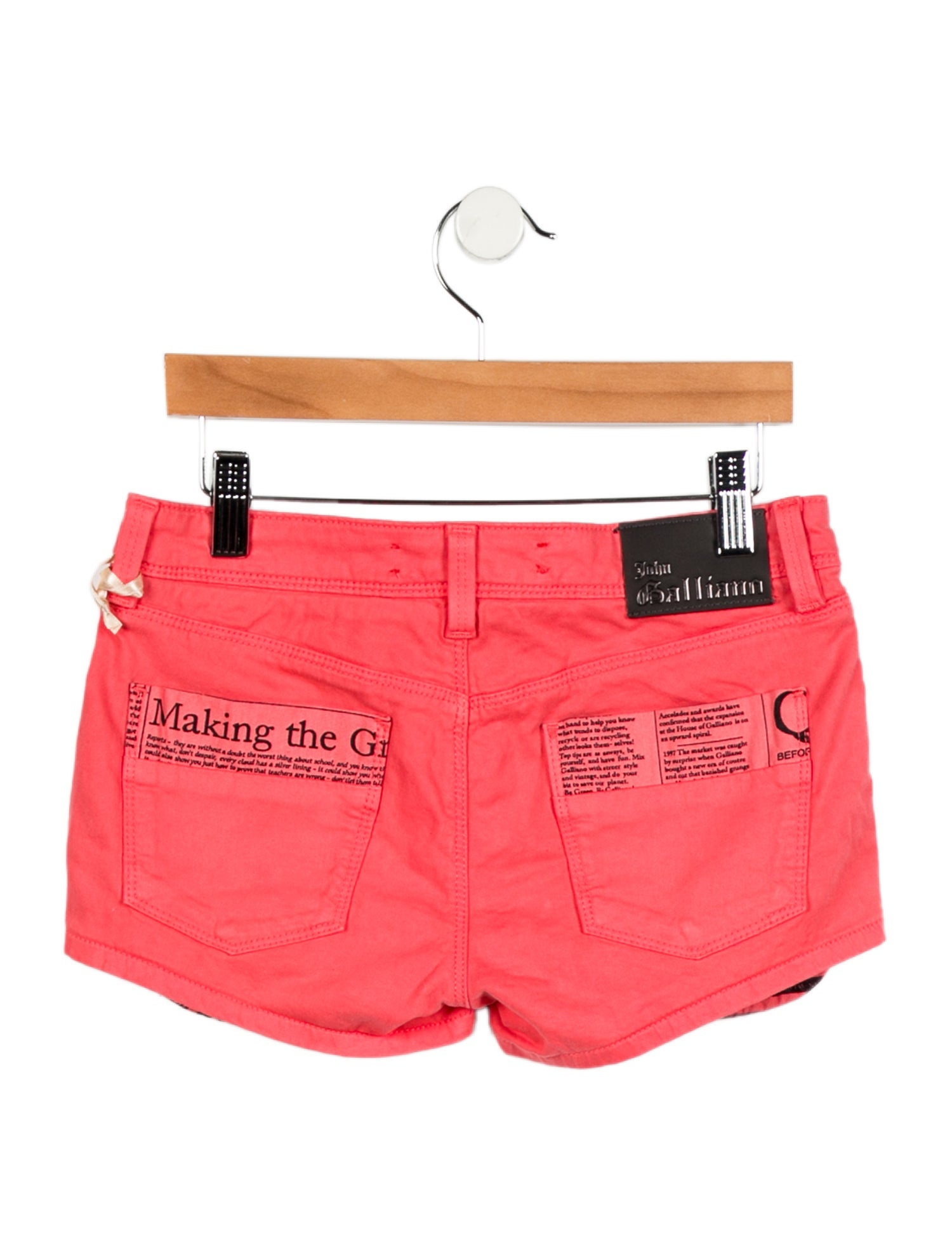 John Galliano Girls' Solid Shorts w/ Tags