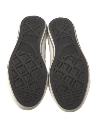 John Galliano Leather Printed Sneakers