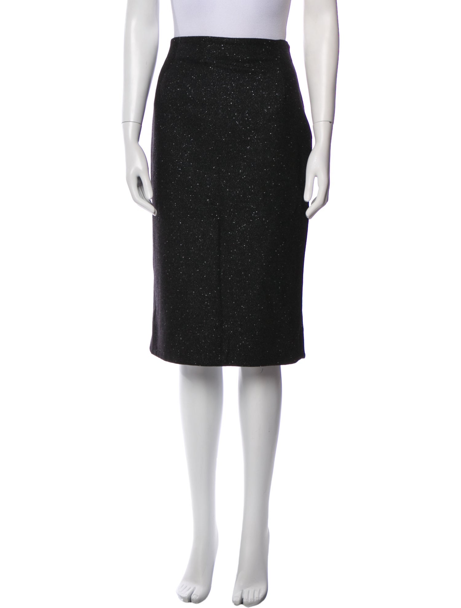 John Galliano Virgin Wool Knee-Length Skirt