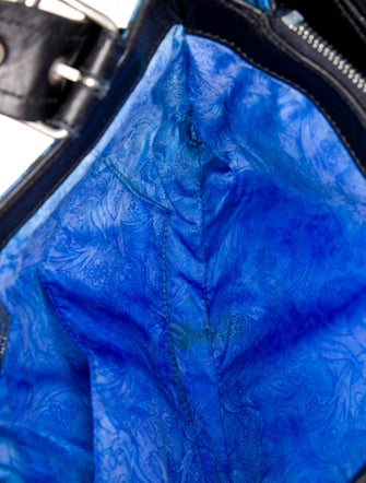 John Galliano Canvas Top Handle Bag