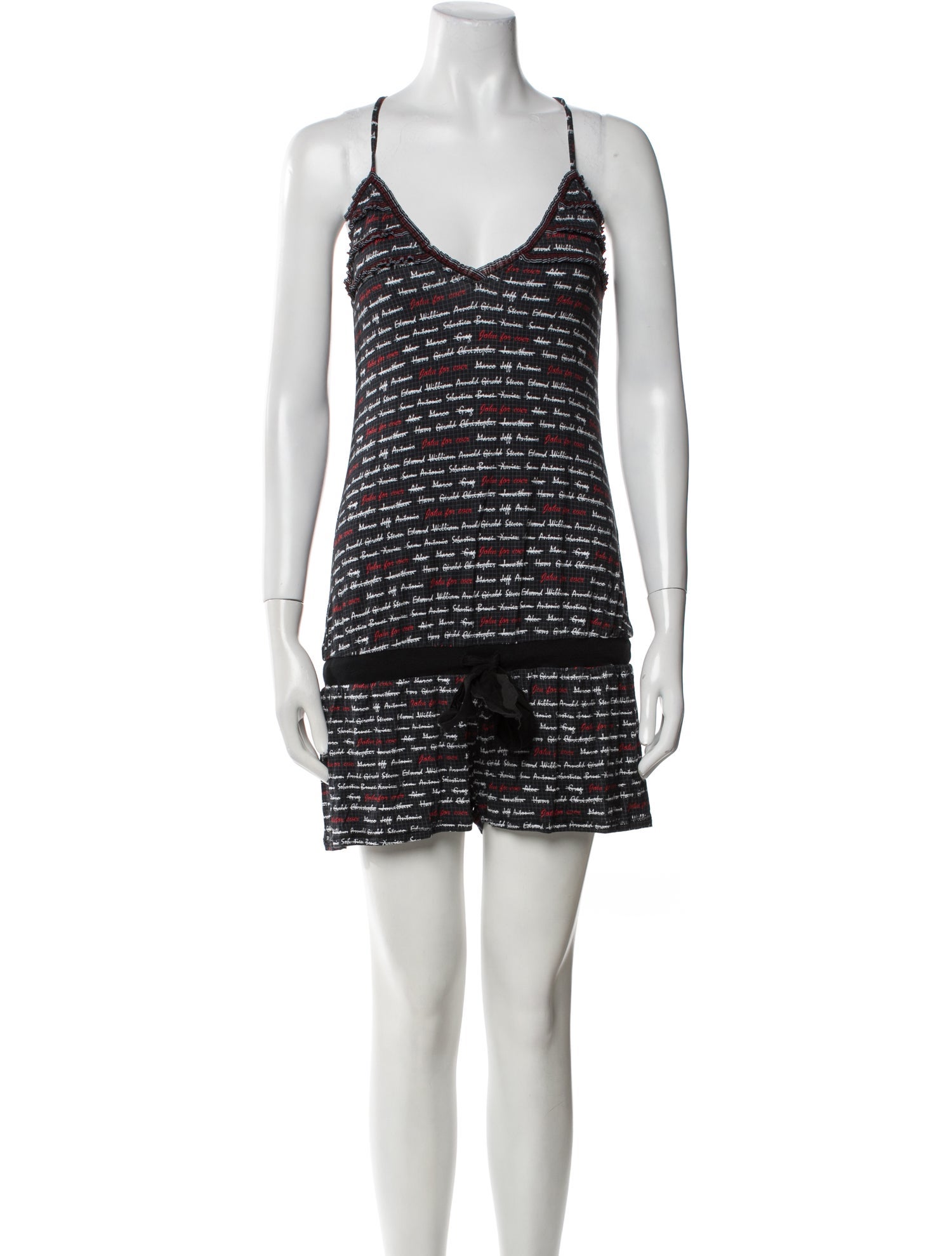 John Galliano Printed Scoop Neck Romper w/ Tags