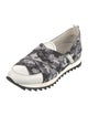 John Galliano Leather Camouflage Print Sneakers