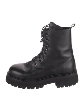 John Galliano Leather Combat Boots