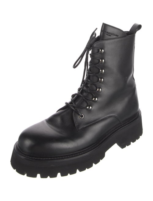 John Galliano Leather Combat Boots