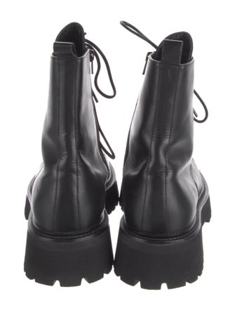 John Galliano Leather Combat Boots