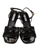 John Galliano Patent Leather Slingback Sandals