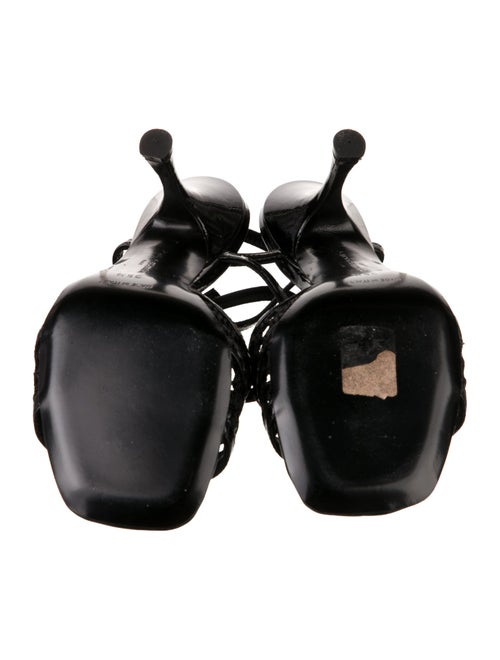 John Galliano Patent Leather Slingback Sandals