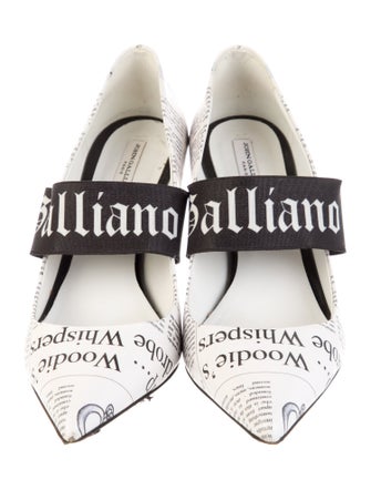 John Galliano Printed Pumps