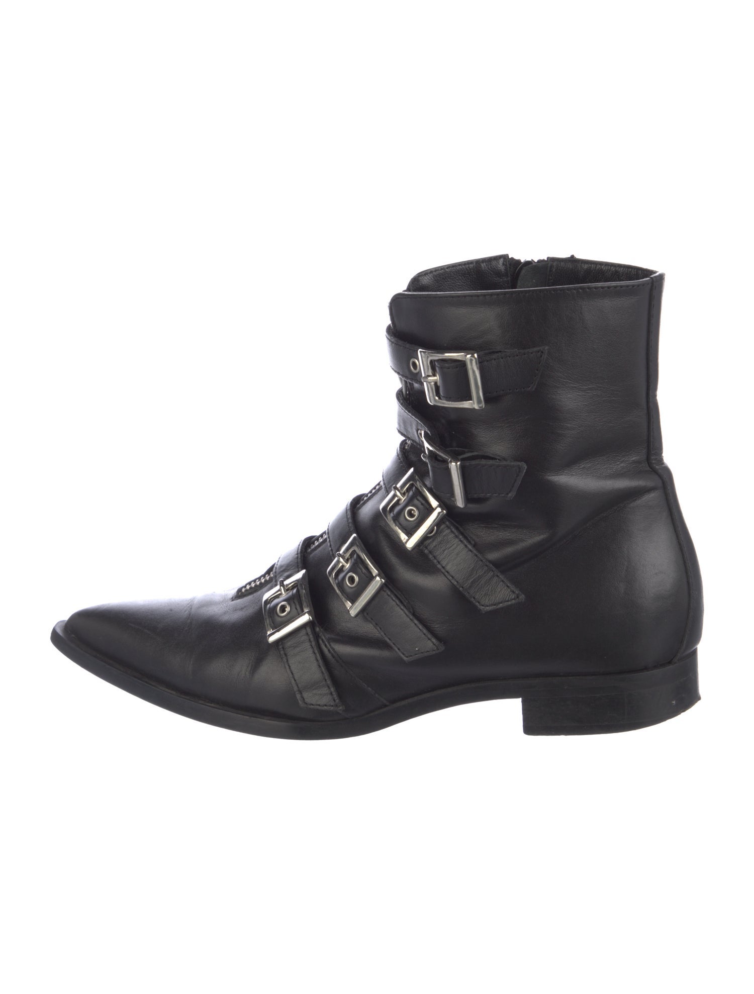 John Galliano Leather Combat Boots
