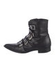 John Galliano Leather Combat Boots
