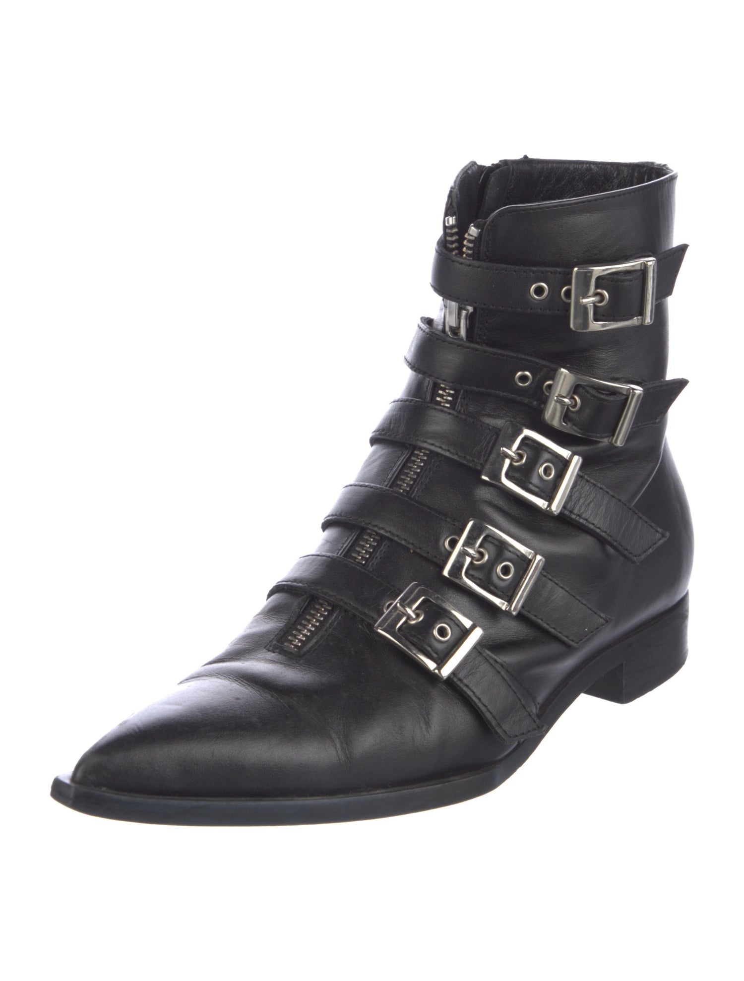 John Galliano Leather Combat Boots