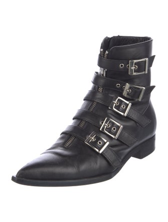 John Galliano Leather Combat Boots
