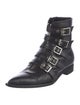 John Galliano Leather Combat Boots