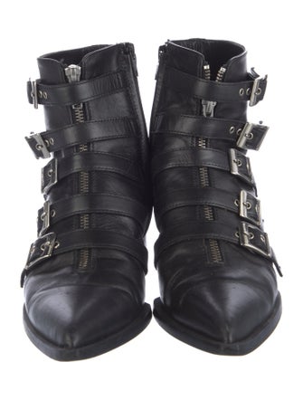 John Galliano Leather Combat Boots