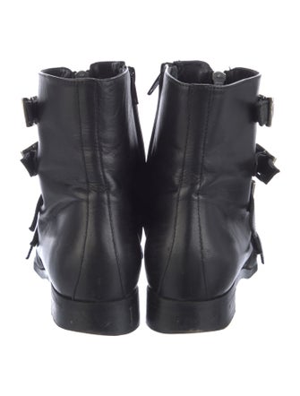 John Galliano Leather Combat Boots