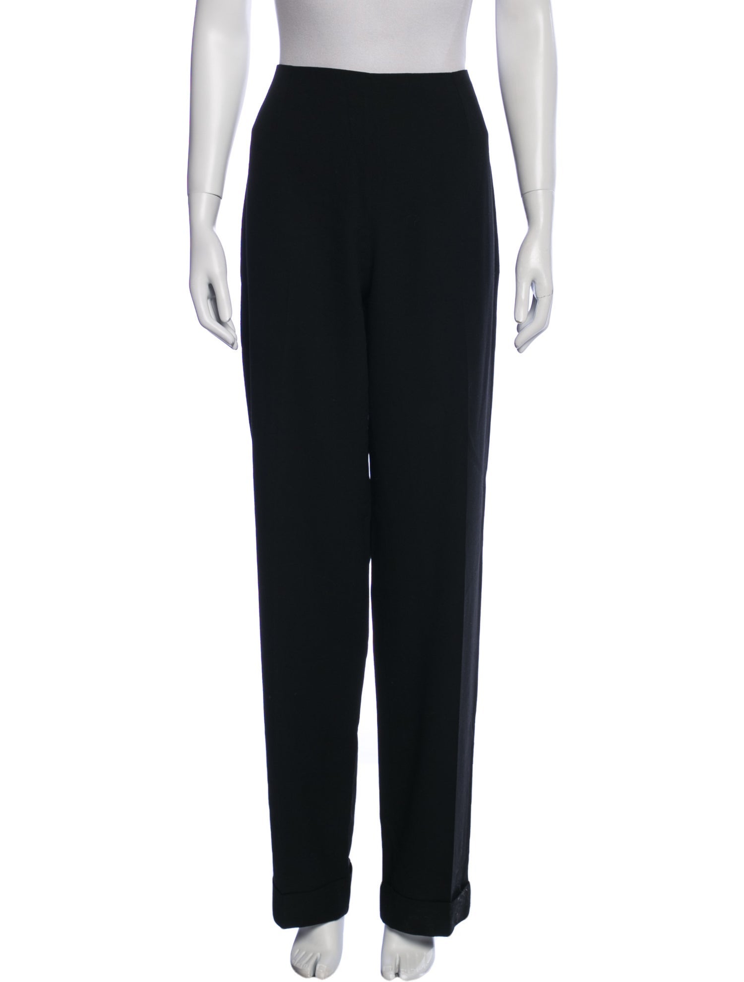John Galliano Wool Straight Leg Pants