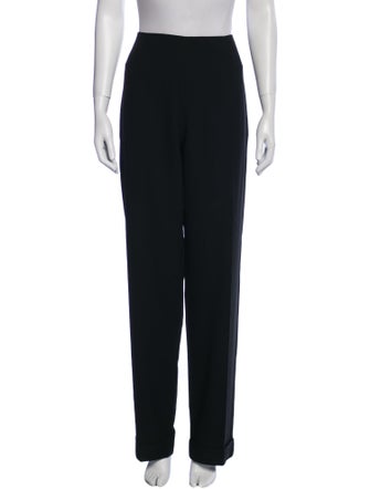John Galliano Wool Straight Leg Pants