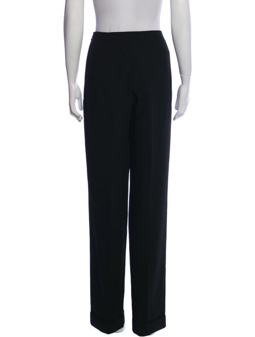 John Galliano Wool Straight Leg Pants