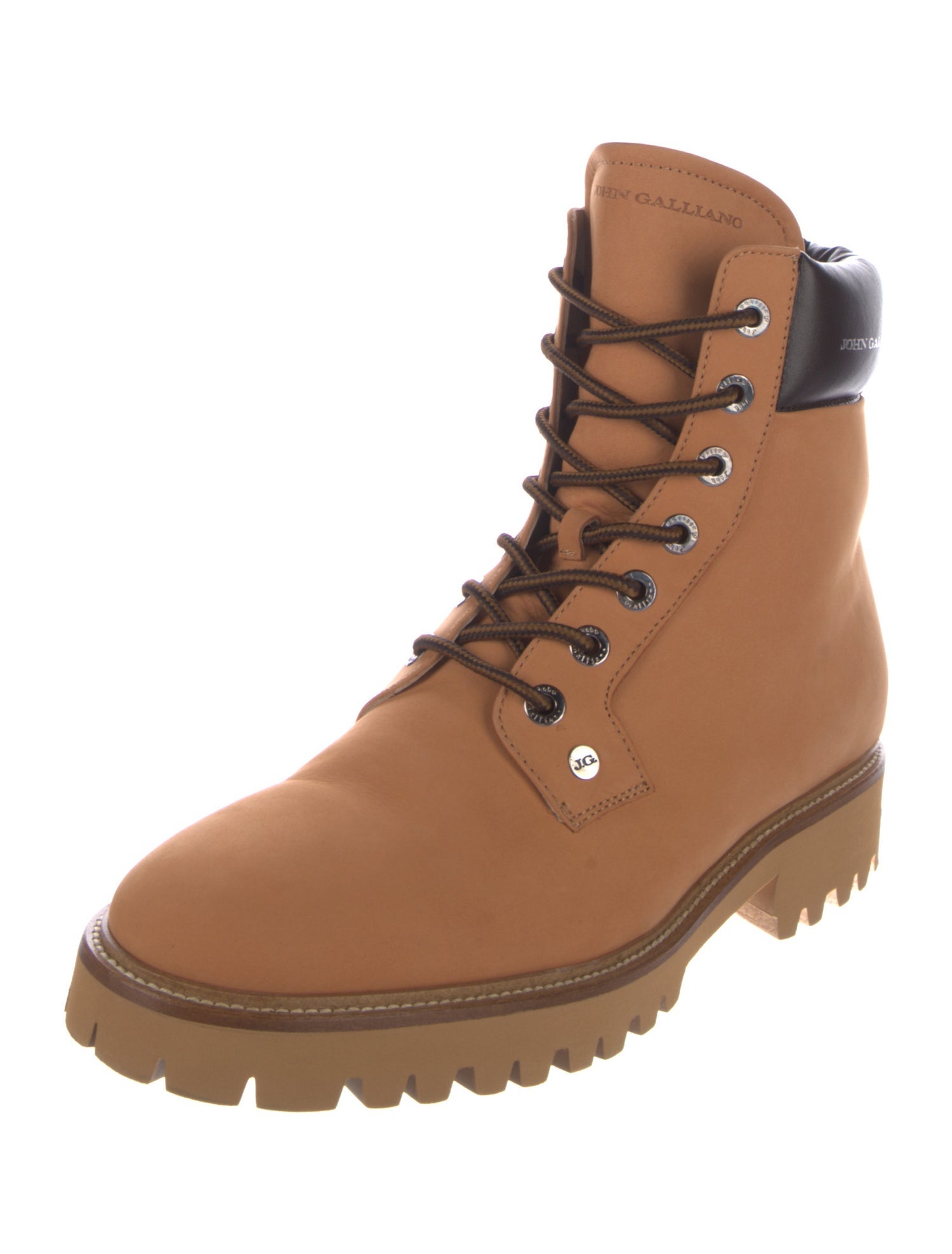 John Galliano Suede Hiking Boots