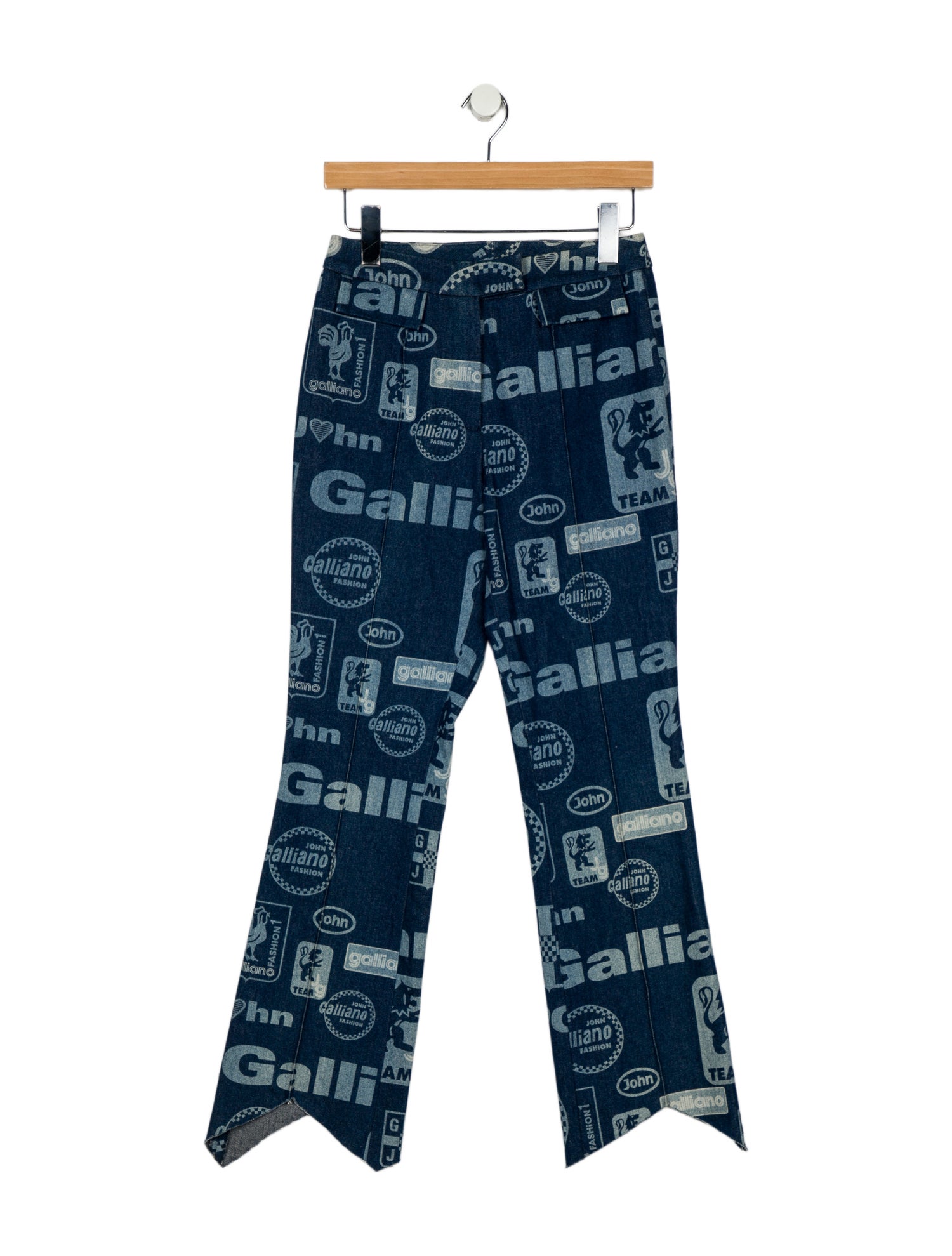 John Galliano Mid-Rise Wide Leg Jeans
