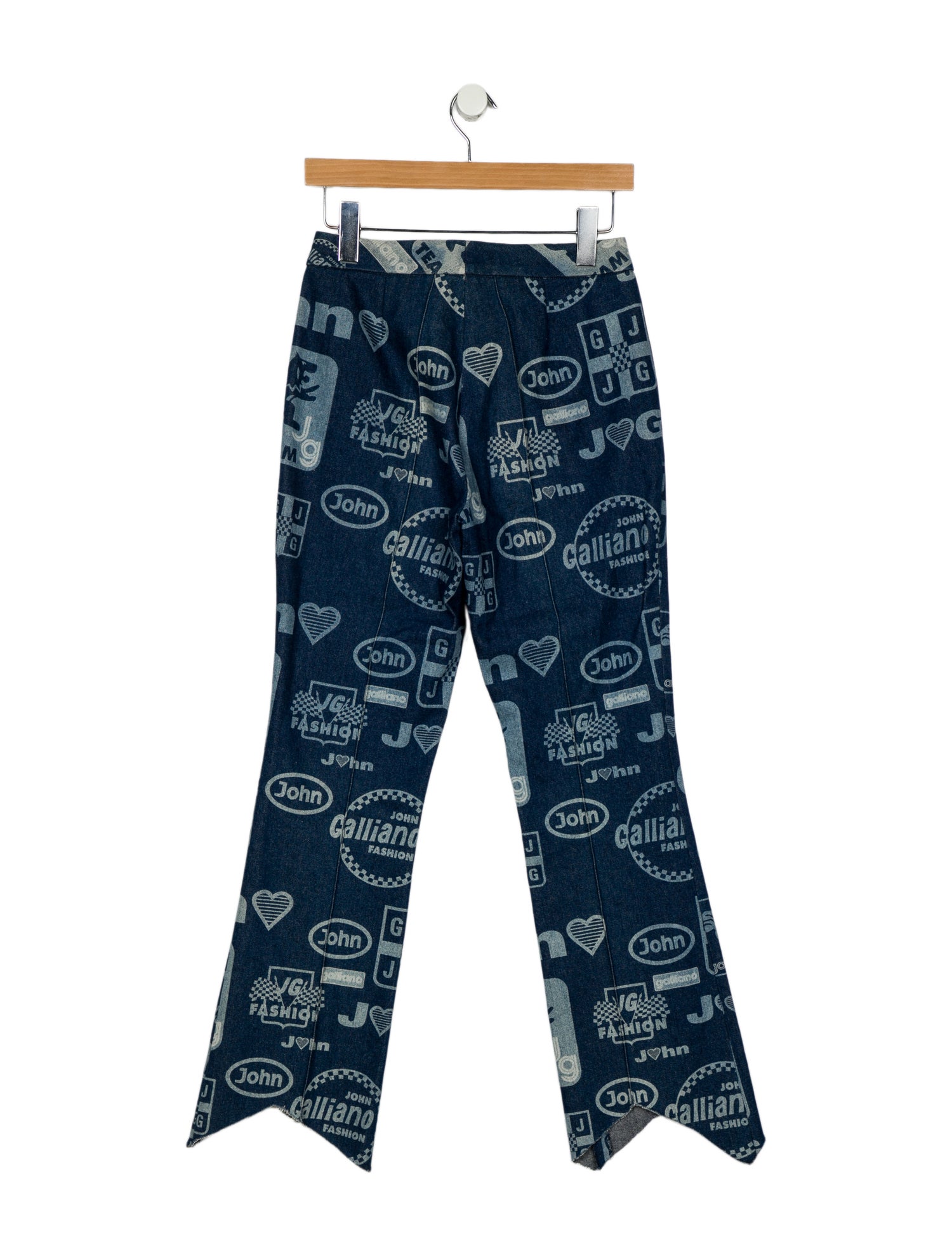 John Galliano Mid-Rise Wide Leg Jeans