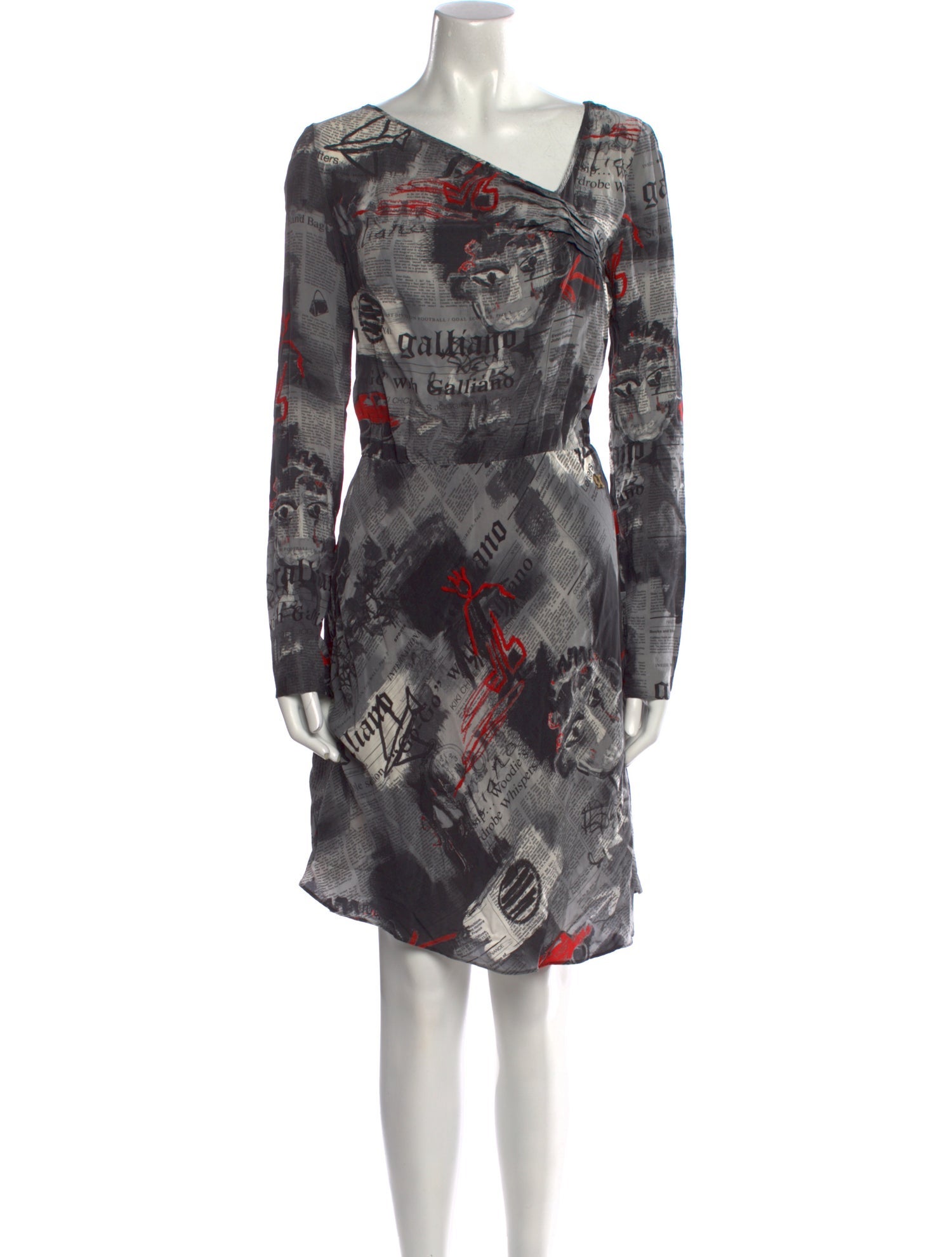 John Galliano Silk Mini Dress