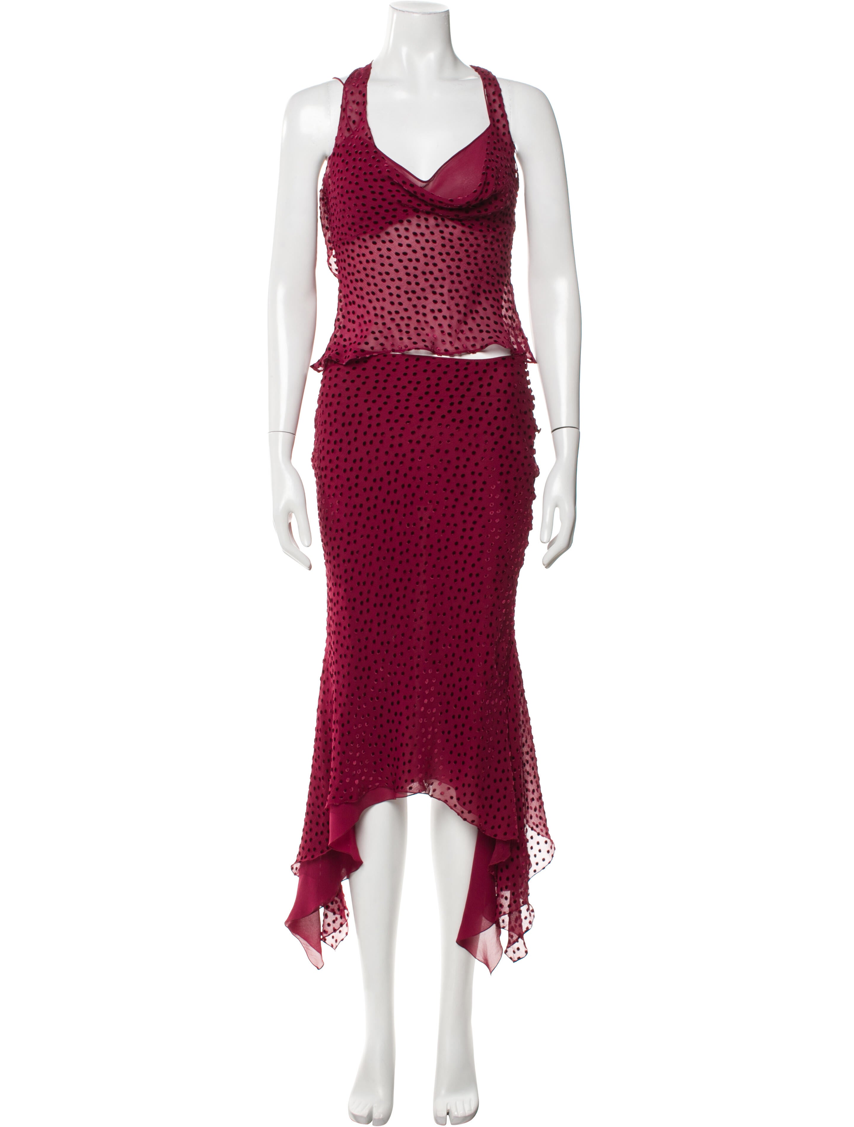 John Galliano Vintage 2000 Skirt Set