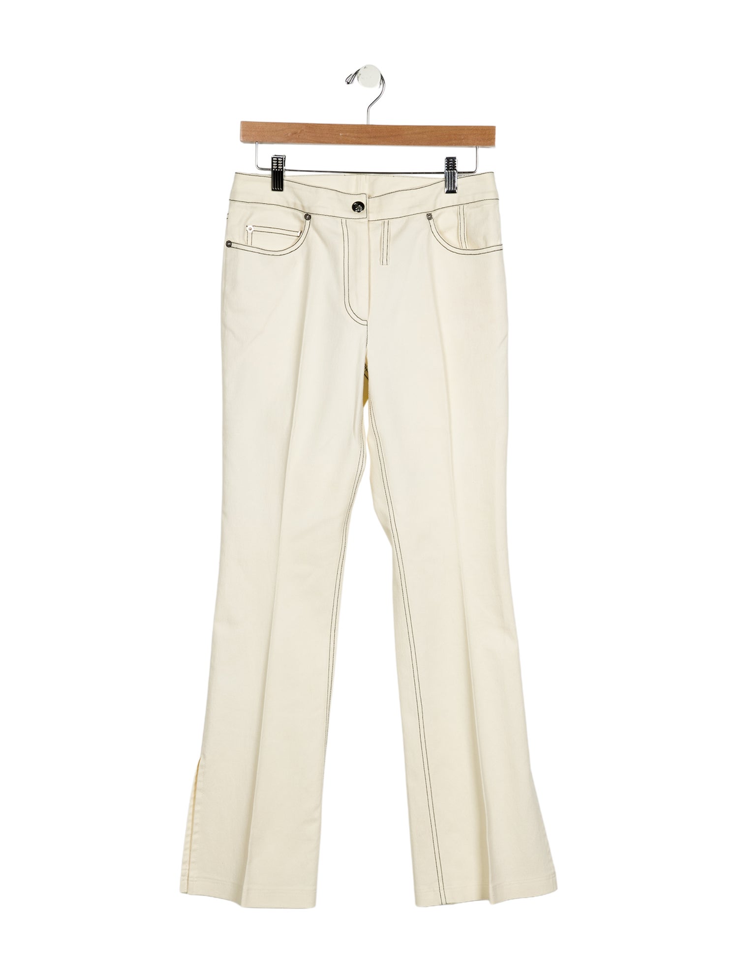 John Galliano Mid-Rise Wide Leg Jeans