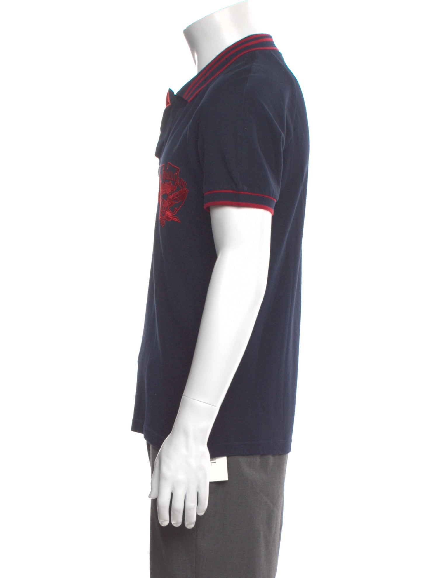 John Galliano Graphic Print Crew Neck Polo Shirt