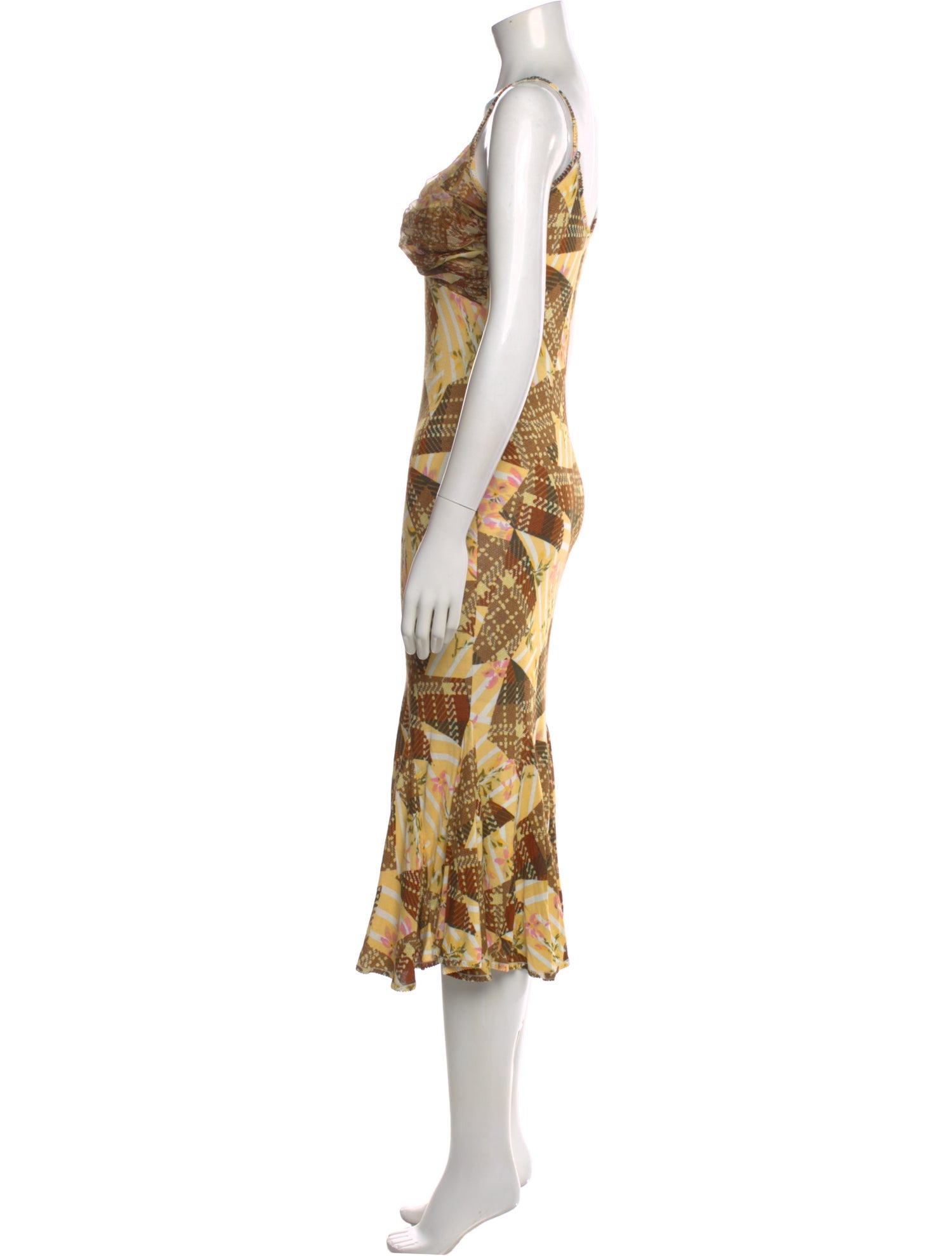 John Galliano Vintage Midi Length Dress
