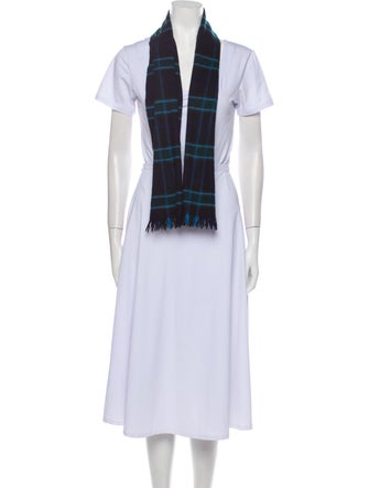 Johnstons of Elgin Plaid Print Scarf