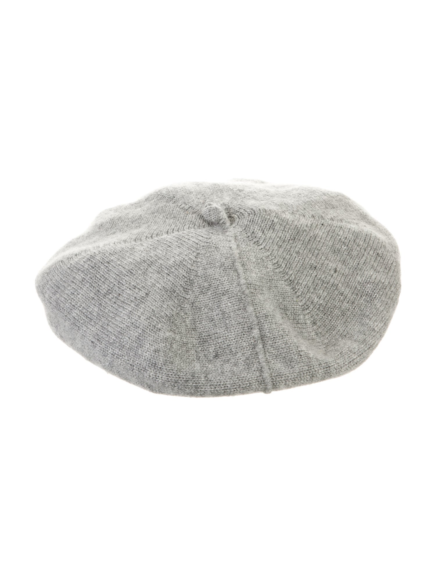 Johnstons of Elgin Grey Cashmere Beret Hat Grey Hats, Accessories
