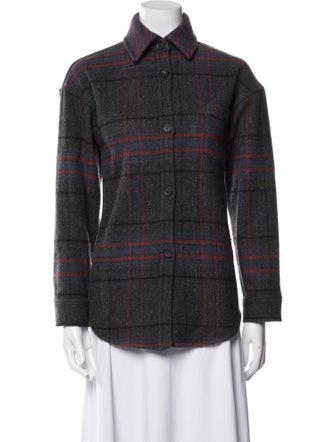 Johnstons of Elgin Wool Plaid Print Jacket
