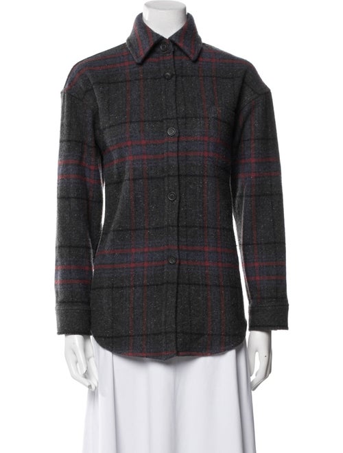 Johnstons of Elgin Wool Plaid Print Jacket