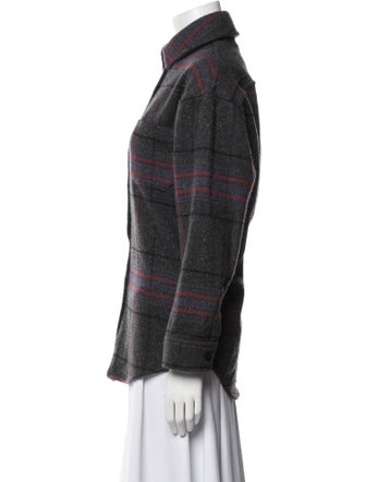 Johnstons of Elgin Wool Plaid Print Jacket