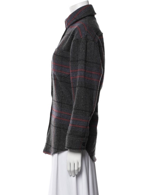 Johnstons of Elgin Wool Plaid Print Jacket