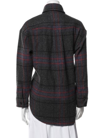 Johnstons of Elgin Wool Plaid Print Jacket